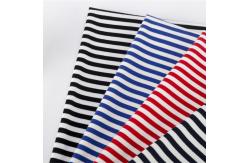 China Hard-Wearing And Breathable Environmental Striped Knit Fabric For T-Shirt supplier