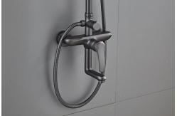 China Cold Hot Water Mixer Gray ODM Rain Shower Faucets supplier