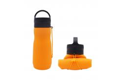 China simple modern usa drinkware Collapsible Silicone Water Bottle manufacturers with marking supplier