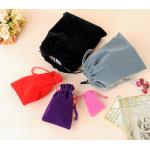 Eco Friendly Polyester Drawstring Sports Bag Small Velvet Bag For Gift Jewelry for sale