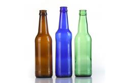 China 330ml 500ml 750ml Transparent Amber Brown Green Blue Empty Beer Glass Bottle supplier