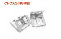 China 4 Holes Upholstery Spring Clips Plastic Half Covered 1.0mm Thickness Staple Clips supplier