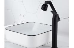 China Swivel Rotate Black Mechanical Crane 360Degree Wash Basin Faucet supplier