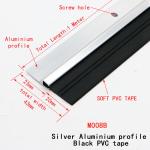 Screw Fixed 43mm Height Door Bottom Seal Strip With PVC Rubber