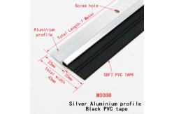 China Screw Fixed 43mm Height Door Bottom Seal Strip With PVC Rubber supplier