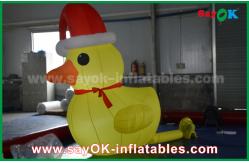 China RGB Led Lighting Yellow Duck Inflatable Model With Blower For Event ROHS supplier