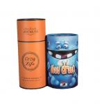Customized Paper Cans Packaging Box Recyclable Kraft / Cardboard Round Shape Gift Box for sale