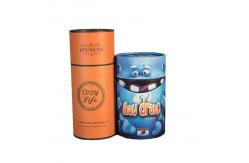 China Customized Paper Cans Packaging Box Recyclable Kraft / Cardboard Round Shape Gift Box supplier