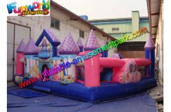 China Amazing Fun Inflatable Amusement Park Princess Palace , Jumping Bouncer Playground supplier
