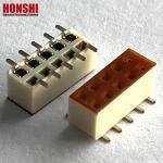 Female Header Connector Double Row White Pitch 2.54mm H7.1 10p SMT Type PA6T PCB Board for sale