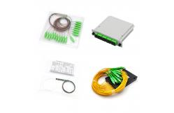 China 1m ISO9001 PVC Low PDL Fiber Optic PLC Splitter supplier