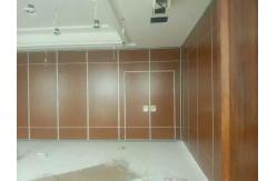 China Sliding Movable Office Acoustic Room Dividers with Aluminium Track Melamine Surface supplier