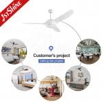 White 220 Volt Dc Motor Energy Saving Ceiling Fan With No Noise