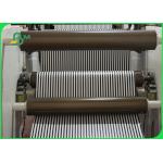 60gsm 120gsm Food Grade Ink Yellow Printed Straw Paper Roll Slitted 14mm 15mm for sale