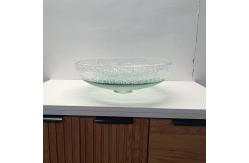 China 12mm Thick Round Glass Vessel Basins No Overflow Round 12mm Thickness supplier