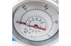 China Stainless Steel Differential Pressure Gauge Double Pointer Manometer supplier