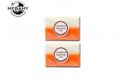 China All Natural Organic Handmade Soap , Dual Gluta Whitening Soap Skin Repair Bleaching supplier