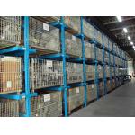 Galvanized Foldable Wire Mesh Security Cage , Warehouse Wire Storage Cages