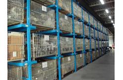 China Galvanized Foldable Wire Mesh Security Cage , Warehouse Wire Storage Cages supplier