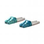 Optical Fiber LC Duplex Connector Plastic / Metal Housing With Different Boot