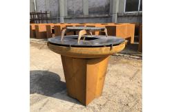 China Heavy Duty Rustic Corten Steel Fire Pit For BBQ supplier