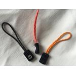 Small Silver Logo Printed Rubber Zipper Puller For Boots Wide Application for sale