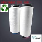 Full Dull GRS Polyester Filament Bright POY Yarn 30-600D 36-576F for sale