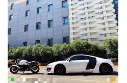 China Electro Optical Matte Metallic White Wrap removable Full Car Wrap Roll Film supplier
