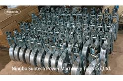 China Transmission Line MC Nylon Wheels Conductor Stringing Blocks With Aluminum Rollers supplier