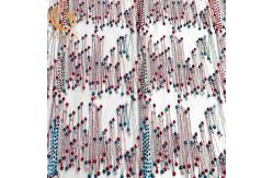 China Free Sample Glitter Lace Fabric / Embroidered Net Lace Fabric 20% Polyester supplier