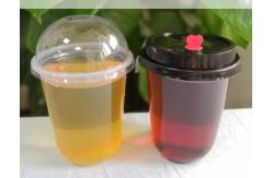 China 90 Caliber 360ml Outdoor Dull Polish Plastic Cups Transparent Frosted With Lids supplier