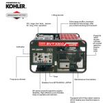 16KVA Small Gasoline Powered Generator , 17KW Generator BTV3300 for sale