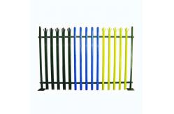 China Height 1.8m 2.4m PVC Security Metal Palisade Fencing M8x30mm supplier