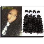 Deep Curl Virgin Peruvian Hair Extensions Unprocessed Peruvian Hair Bundles 3 Pcs A Lot for sale