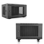 Mesh Door Wall Mount Rack Enclosure Server Cabinet With Adjustable Mounting Rails