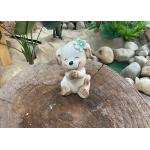 Custom Pottery Garden Ornaments Handmade Puppy Ceramic Garden Decor