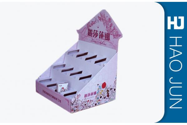 Recyclable Paperpop Display Boxes Stand For Perfumes , Varnishing / Glossy Laminition Surface