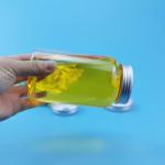 650ml Empty Milk Tea Plastic Beverage Bottle With Aluminum Screw Lid