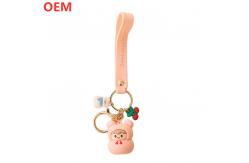China Custom 3d Plastic Cute Cartoon Keychains OEM Factory Design Cartoon Plastic Keychains supplier