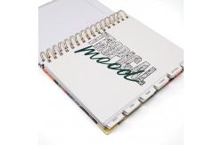 China Spiral Bound Hardcover Planner Printing 174x214mm wire binding supplier