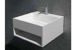 China Seamless Wall Hanging Wash Basin Unique Modern Wall Mount Sink supplier