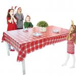 Custom 54x108 LDPE Plastic Disposable Table Cloths for sale