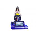 Black 1 Player VR Motorcycle Simulator Indoor Game For Virtual Reality Centre for sale