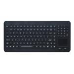 120 Keys durable antimicrobial silicone keyboard with touchpad numeric keypad for sale