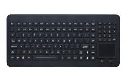 China 120 Keys durable antimicrobial silicone keyboard with touchpad numeric keypad supplier