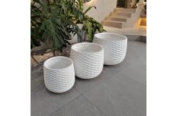 China Modern Fiber Cement Pot Frost Resistant And Character Design For Plants supplier