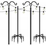OEM Outdoor String Light Pole Bracket Powder Coating Finish
