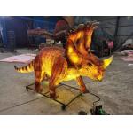Waterproof Realistic Animatronic Dinosaur Glowing Lantern Dinosaur Sinoceratops for sale