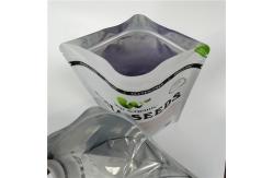 China Smell Proof Snack Bag Packaging Cookie Dough Puff Pouches With Front Foggy Windows supplier