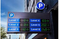 China Outdoor P10 Parking LED Display EN12966 Car Counting Systems supplier